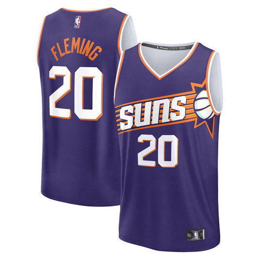 Rasheer Fleming Phoenix Suns Fanatics Youth Fast Break Replica Jersey - Purple - Icon Edition Official NBA Team Apparel Basketball Fan Gear