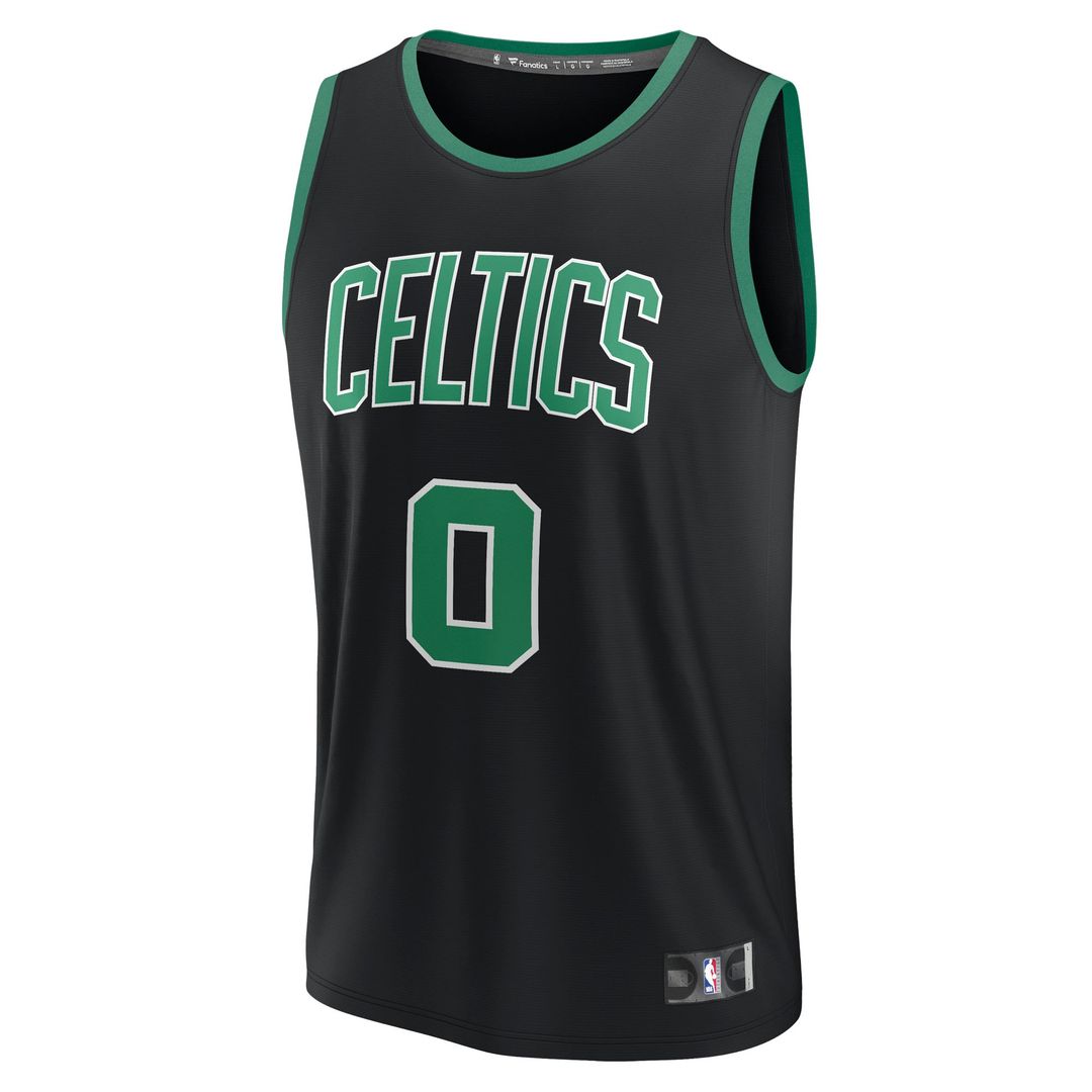 Jayson Tatum Boston Celtics Fanatics Youth Fast Break Replica Player Jersey - Statement Edition - Black Official NBA Team Apparel Basketball Fan Gear
