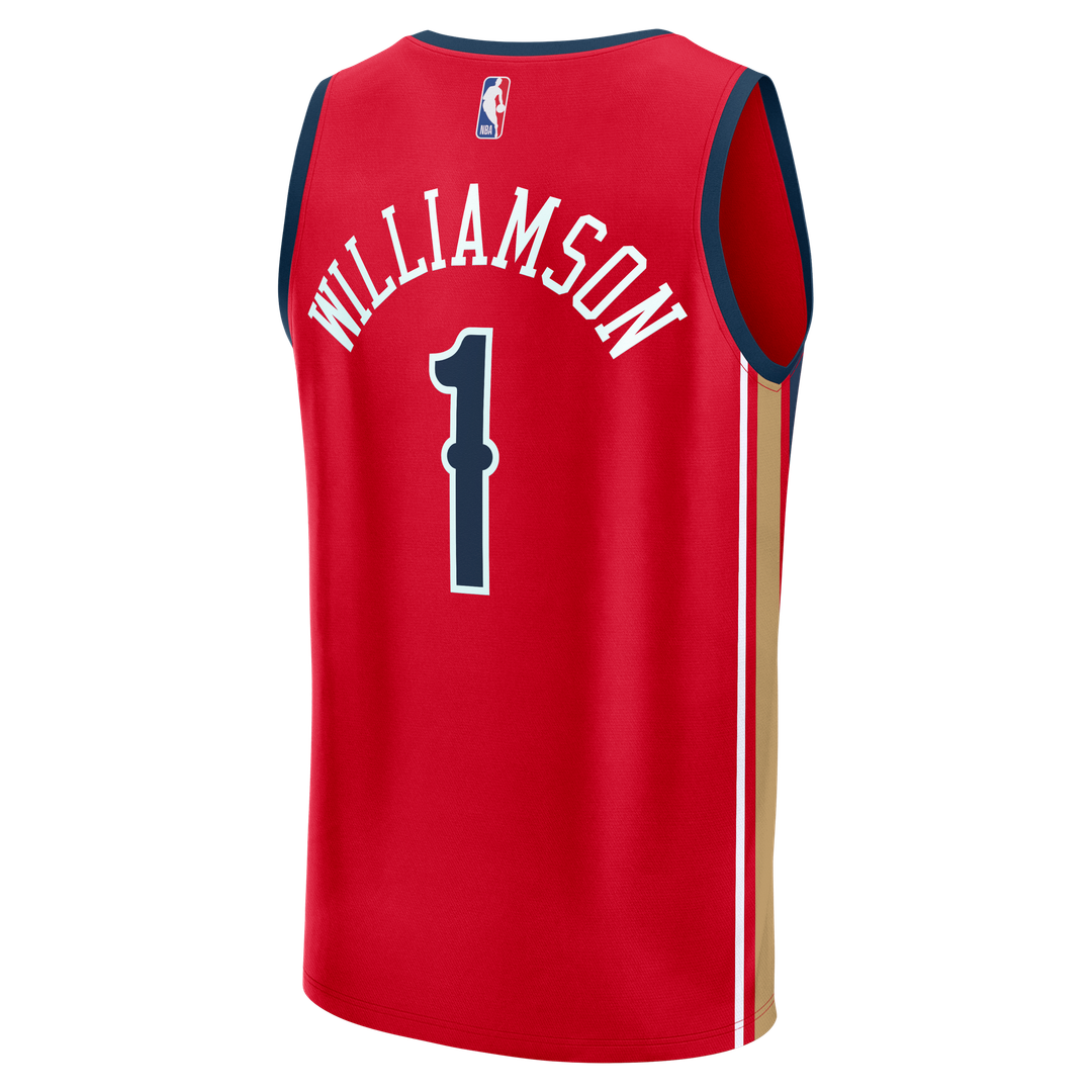 Zion Williamson New Orleans Pelicans Fanatics Youth Fast Break Player Jersey - Statement Edition - Red Official NBA Team Apparel Basketball Fan Gear