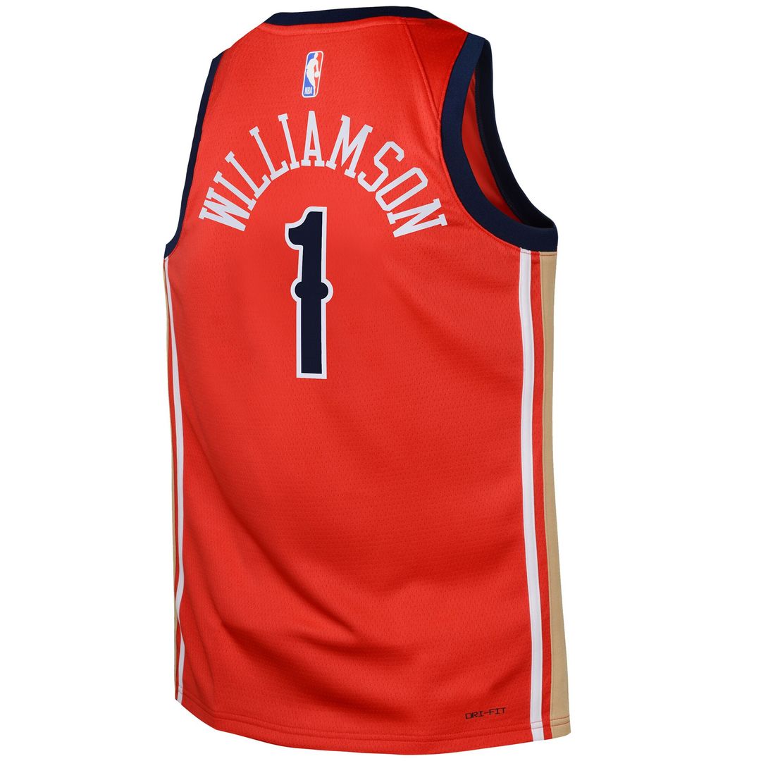 Zion Williamson New Orleans Pelicans Jordan Brand Swingman Jersey Statement - Red Official NBA Team Apparel Basketball Fan Gear