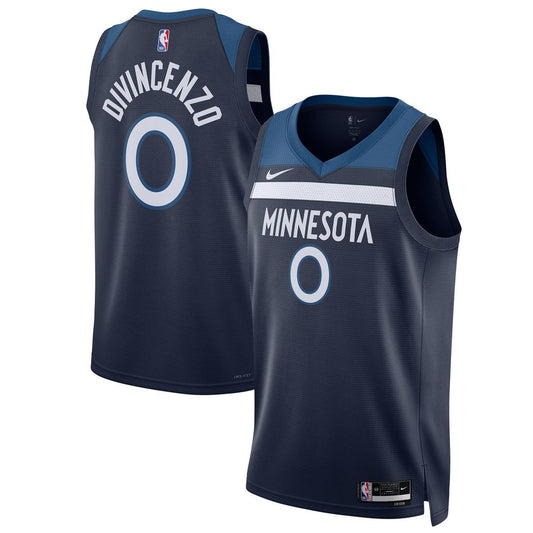 Donte DiVincenzo Minnesota Timberwolves Nike Unisex Swingman Player Jersey - Icon Edition - Navy Official NBA Team Apparel Basketball Fan Gear
