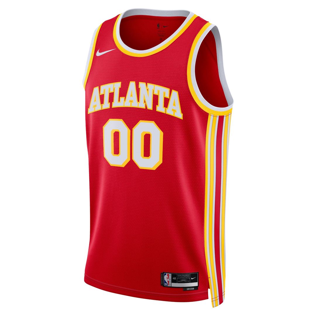 Atlanta Hawks Nike Unisex Swingman Custom Jersey White - Association Edition Official NBA Team Apparel Basketball Fan Gear