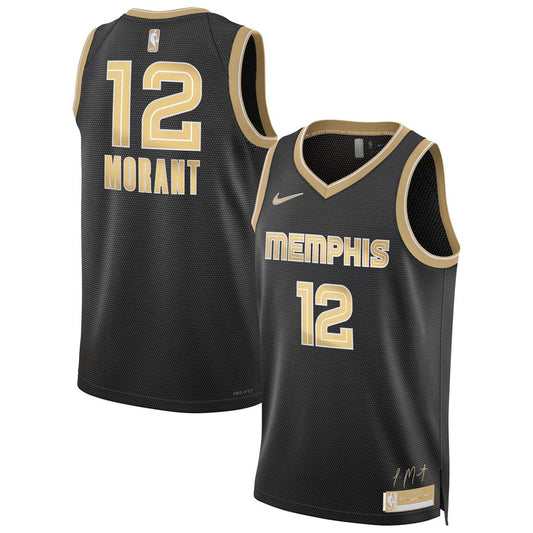 Ja Morant Memphis Grizzlies Nike Unisex Select Series Swingman Jersey – Black Official NBA Team Apparel Basketball Fan Gear