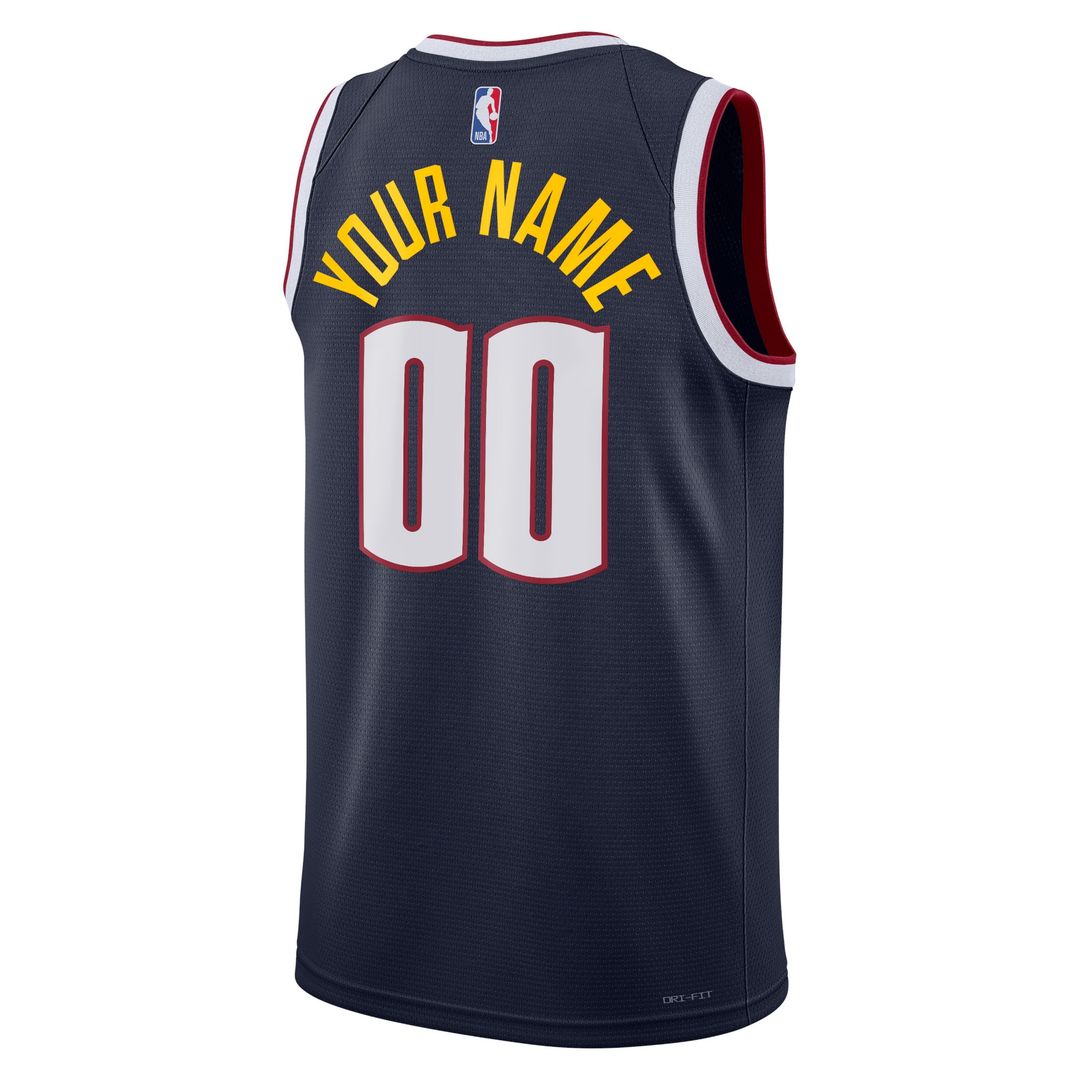 Denver Nuggets Nike Unisex Swingman Custom Jersey White - Association Edition Official NBA Team Apparel Basketball Fan Gear