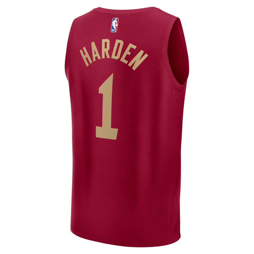 James Harden Cleveland Cavaliers Fanatics Fast Break Replica Jersey - Icon Edition - Wine Official NBA Team Apparel Basketball Fan Gear