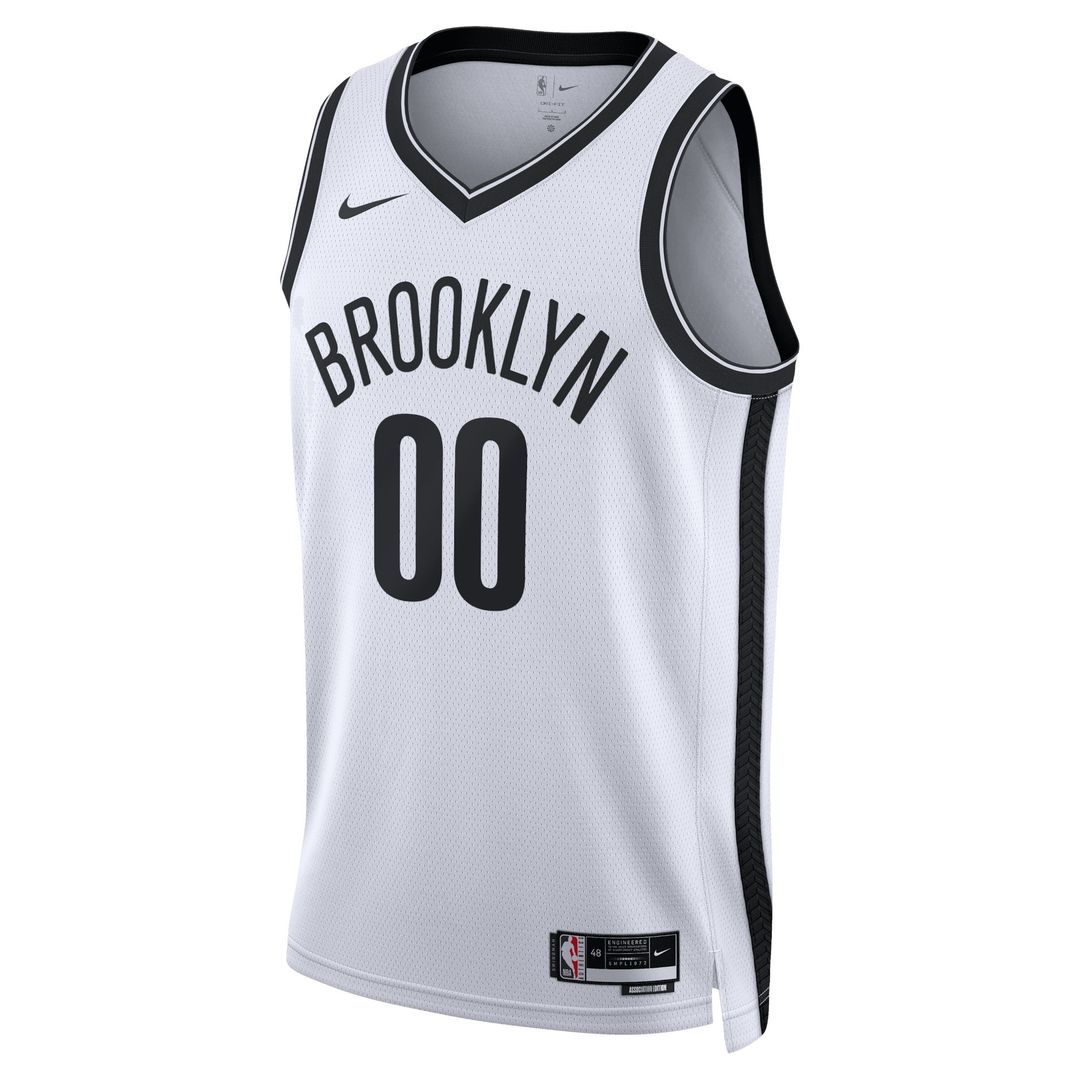 Brooklyn Nets Nike Unisex Swingman Custom Jersey White - Association Edition Official NBA Team Apparel Basketball Fan Gear