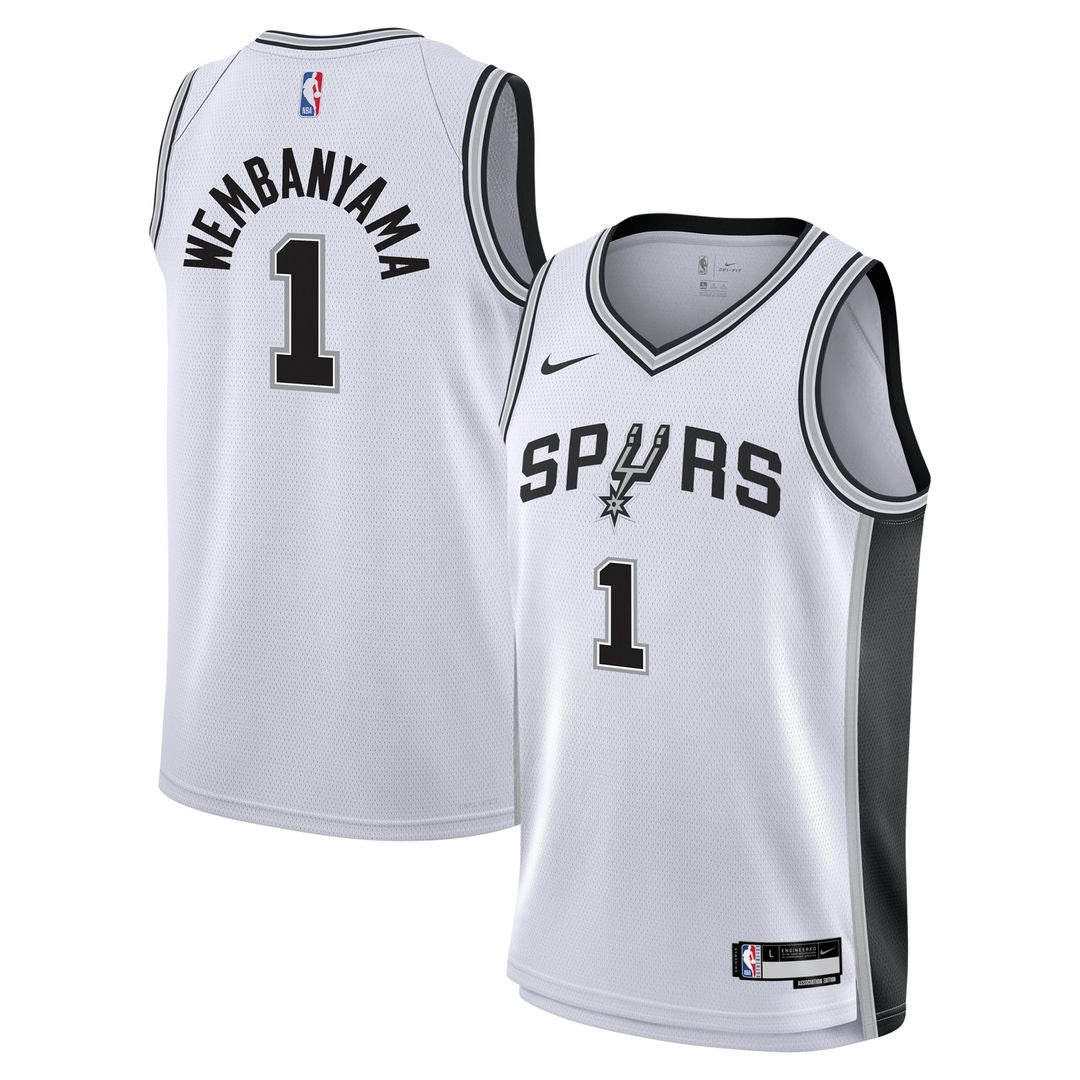 Victor Wembanyama San Antonio Spurs Nike Youth Swingman Jersey - Association Edition - White Official NBA Team Apparel Basketball Fan Gear