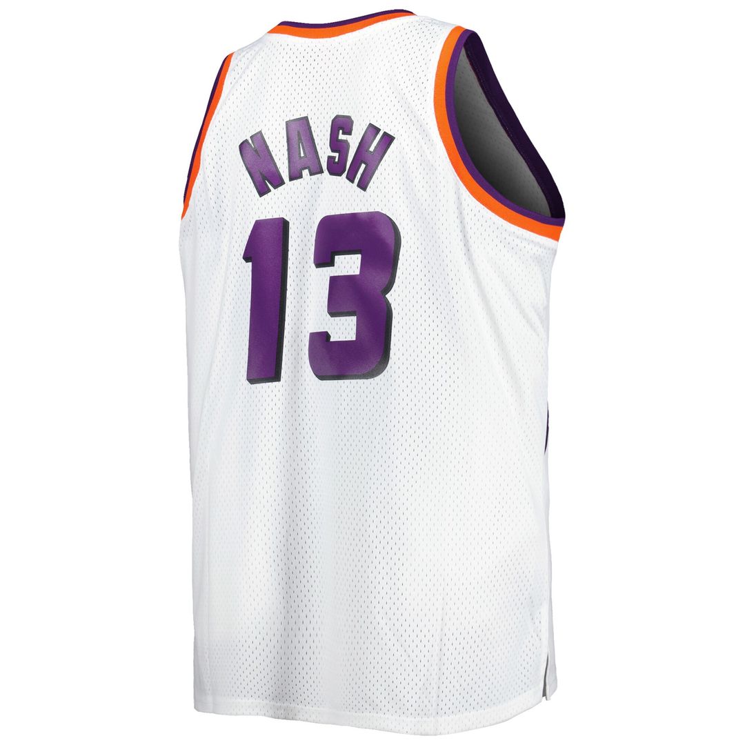 Steve Nash Phoenix Suns Mitchell & Ness Big & Tall Hardwood Classics 1996/97 Swingman Jersey - White Official NBA Team Apparel Basketball Fan Gear