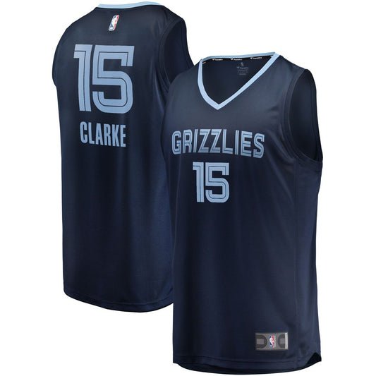 Brandon Clarke Memphis Grizzlies Fanatics Fast Break Replica Jersey Navy - Icon Edition Official NBA Team Apparel Basketball Fan Gear