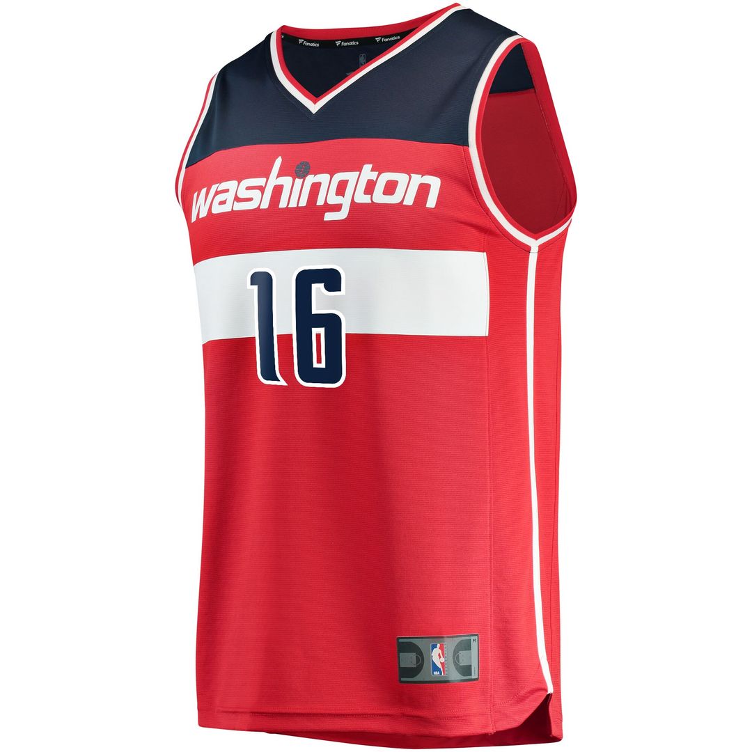 Anthony Gill Washington Wizards Fanatics Fast Break Replica Jersey - Icon Edition - Red Official NBA Team Apparel Basketball Fan Gear