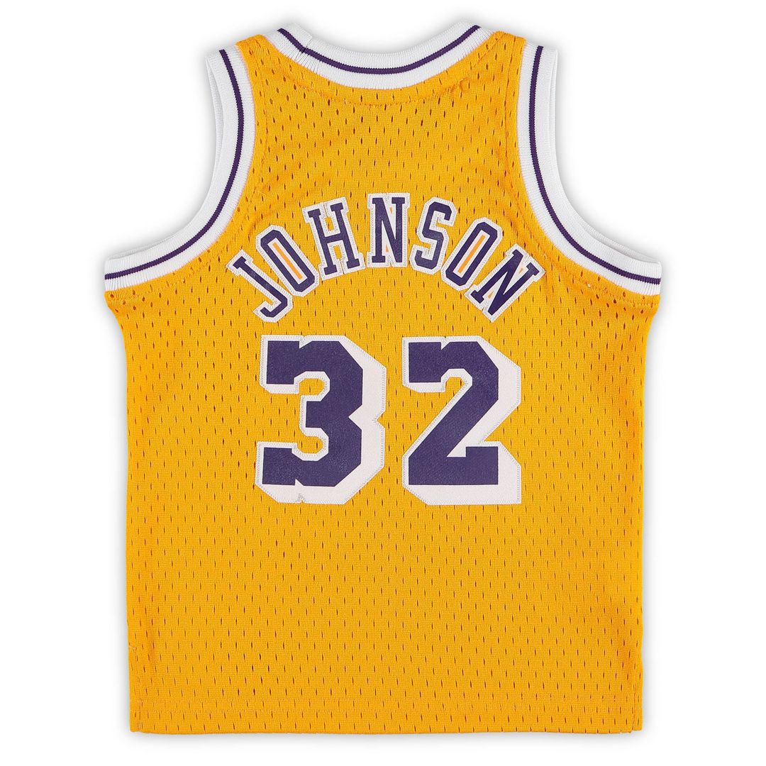 Magic Johnson Los Angeles Lakers Mitchell & Ness Infant Retired Player Jersey - Gold Official NBA Team Apparel Basketball Fan Gear