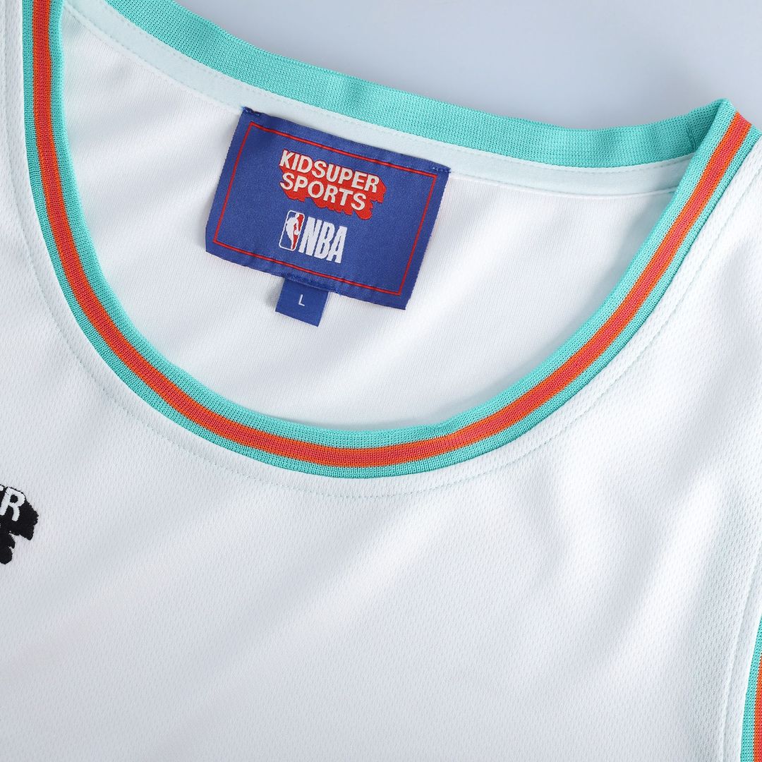 San Antonio Spurs NBA & KidSuper Studios by Fanatics Unisex Hometown Jersey - White Official NBA Team Apparel Basketball Fan Gear