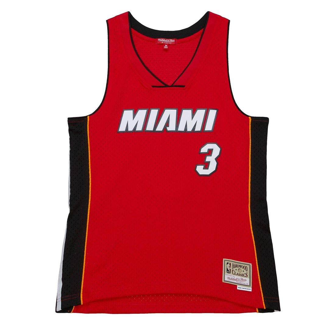Dwyane Wade Miami Heat Women's 2005/06 Hardwood Classics Swingman Jersey - Red Official NBA Team Apparel Basketball Fan Gear