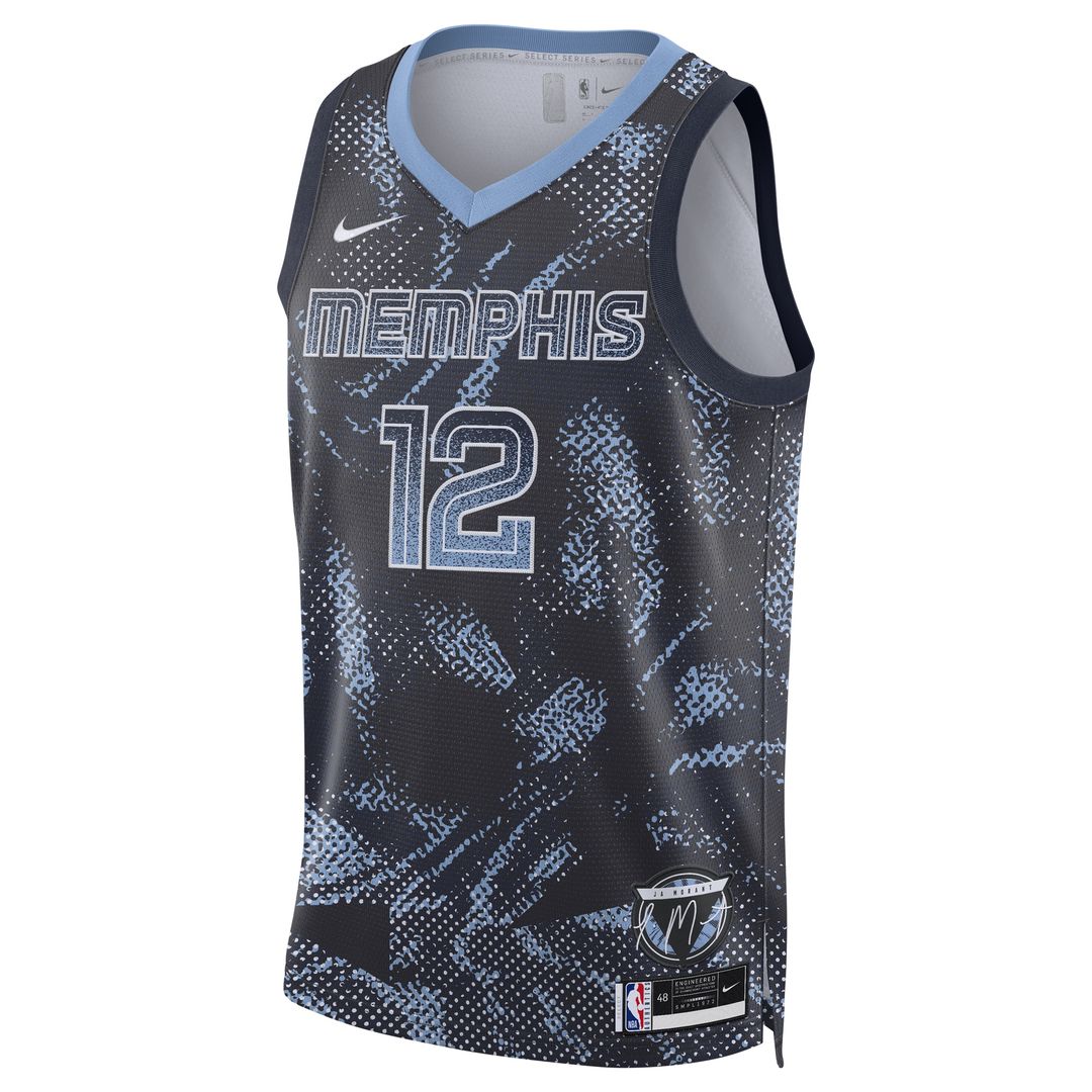 Ja Morant Memphis Grizzlies Nike Unisex 2025 Select Series Swingman Player Jersey - Navy Official NBA Team Apparel Basketball Fan Gear