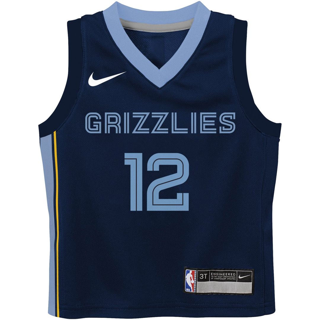 Ja Morant Memphis Grizzlies Nike Preschool Swingman Player Jersey - Icon Edition - Navy Official NBA Team Apparel Basketball Fan Gear