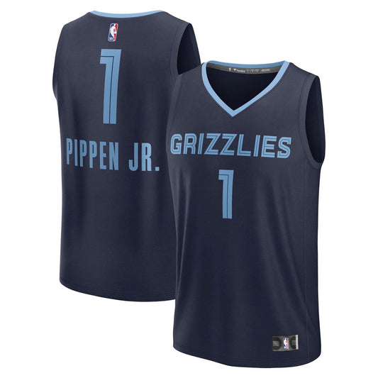 Scotty Pippen Jr. Memphis Grizzlies Fanatics Fast Break Replica Player Jersey - Icon Edition - Navy Official NBA Team Apparel Basketball Fan Gear