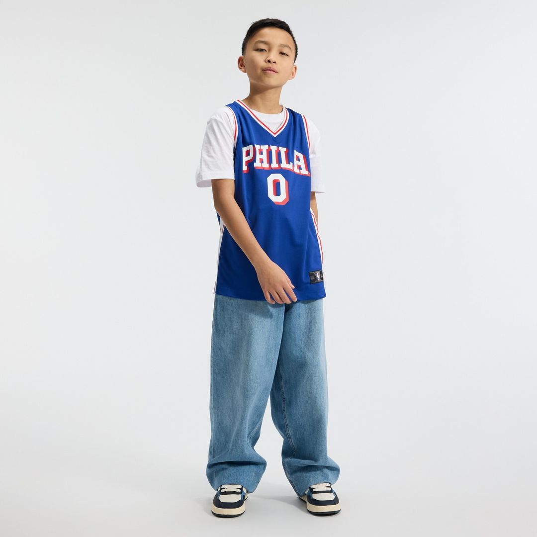Tyrese Maxey Philadelphia 76ers Fanatics Youth Fast Break Replica Player Jersey - Icon Edition - Royal Official NBA Team Apparel Basketball Fan Gear