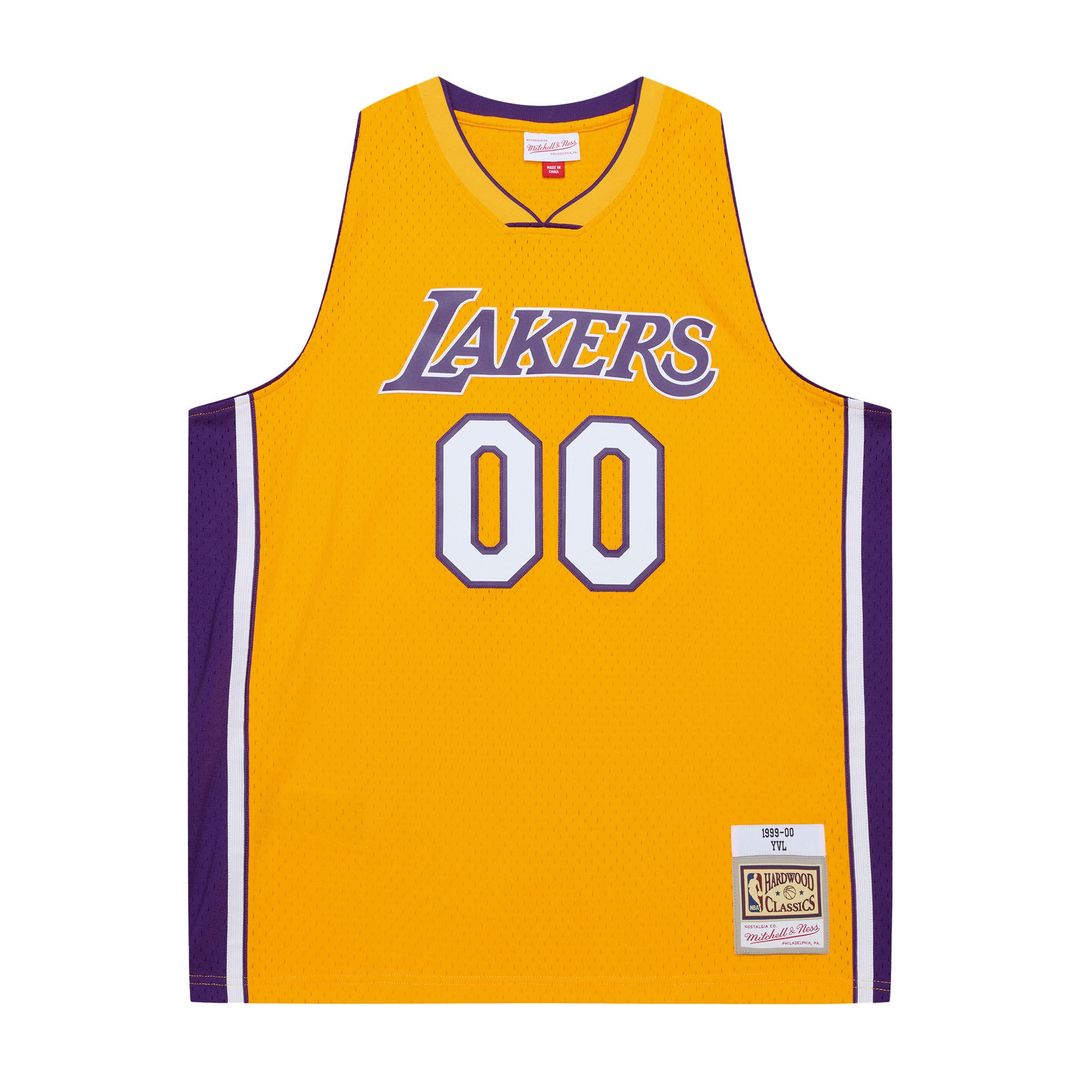 Los Angeles Lakers Mitchell & Ness x Playboi Carti 1999-00 Swingman Jersey - Gold Official NBA Team Apparel Basketball Fan Gear