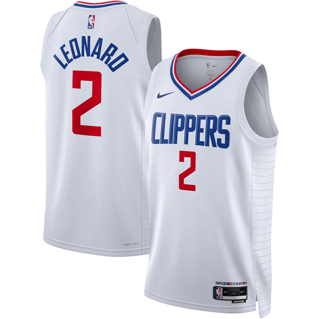 Kawhi Leonard LA Clippers Nike Unisex Swingman Jersey - Association Edition - White Official NBA Team Apparel Basketball Fan Gear