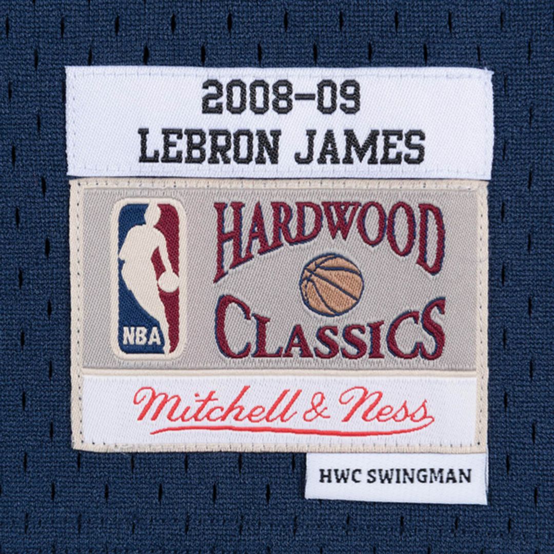 LeBron James Cleveland Cavaliers Mitchell & Ness Hardwood Classics Swingman Jersey - Navy Official NBA Team Apparel Basketball Fan Gear
