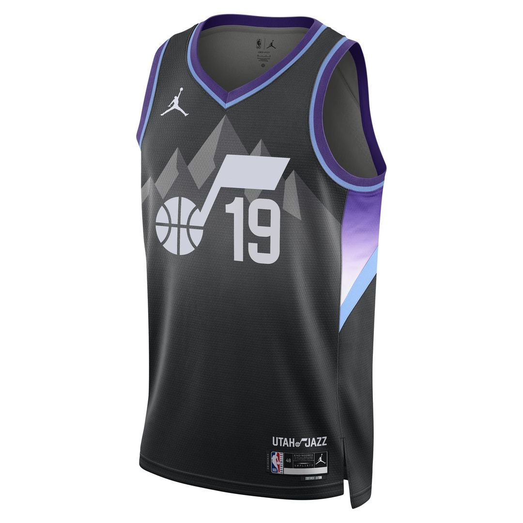 Ace Bailey Utah Jazz Jordan Brand Unisex Swingman Player Jersey - Statement Edition - Black Official NBA Team Apparel Basketball Fan Gear