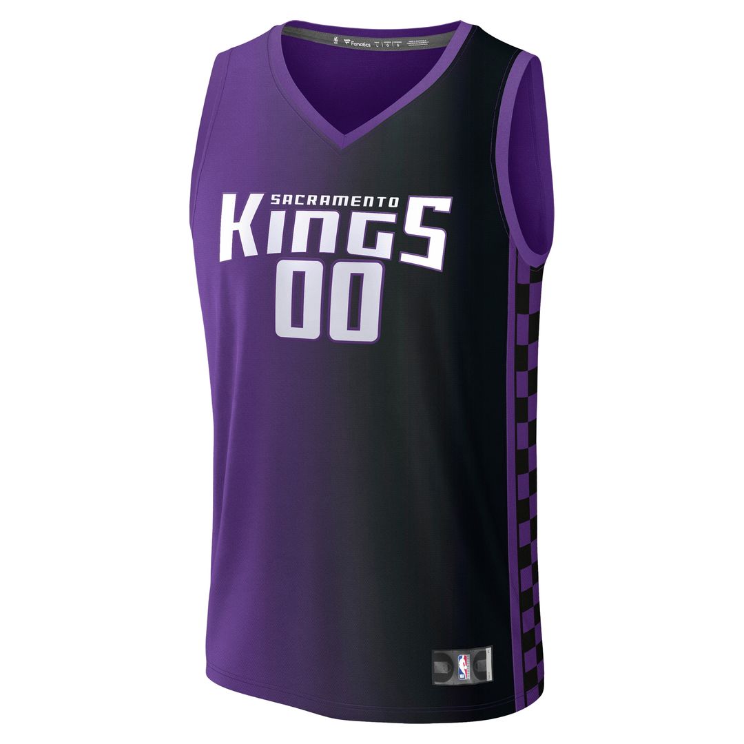 Sacramento Kings Fanatics Fast Break Custom Jersey - Icon Edition - Black Official NBA Team Apparel Basketball Fan Gear