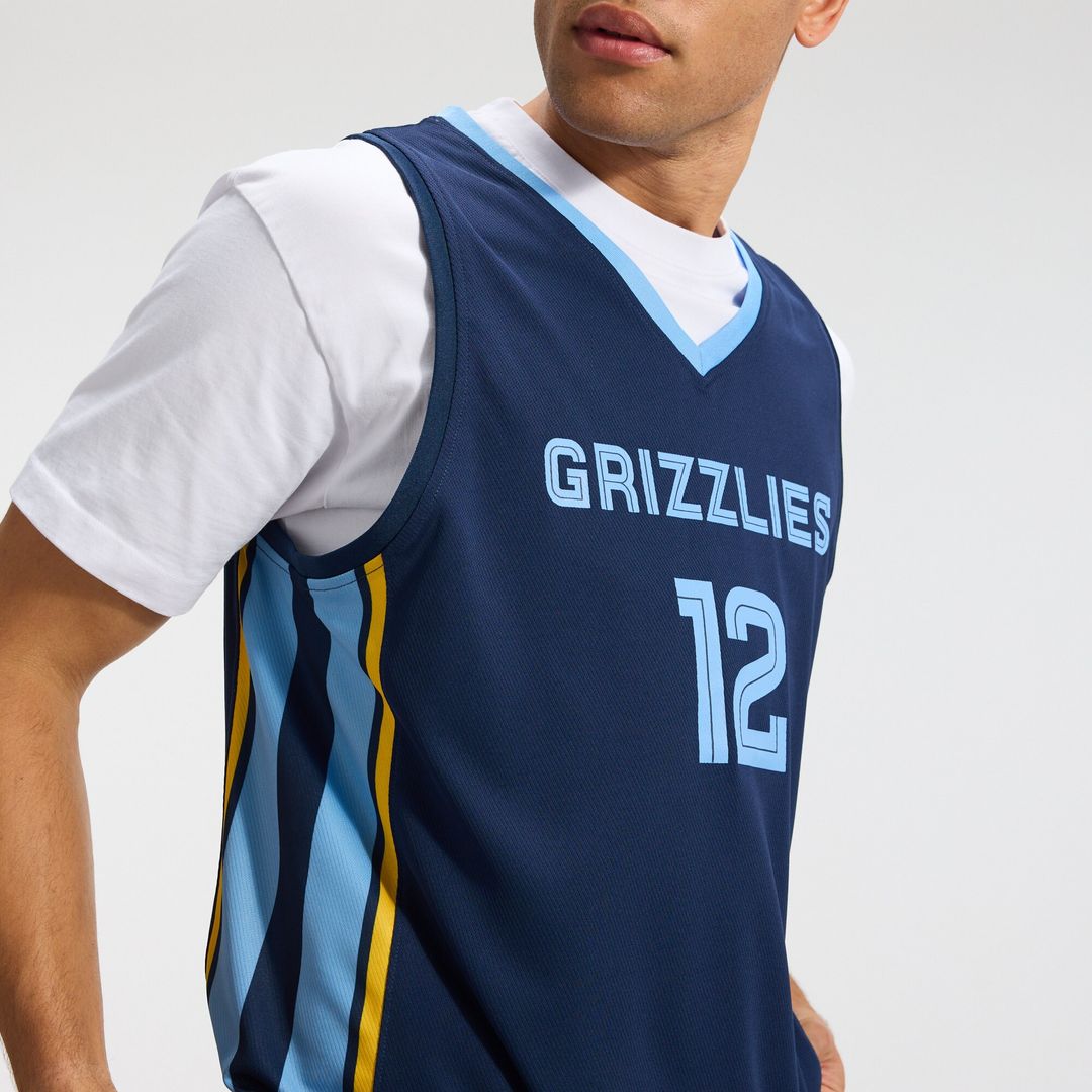 Ja Morant Memphis Grizzlies Fanatics Fast Break Replica Player Jersey - Icon Edition - Navy Official NBA Team Apparel Basketball Fan Gear