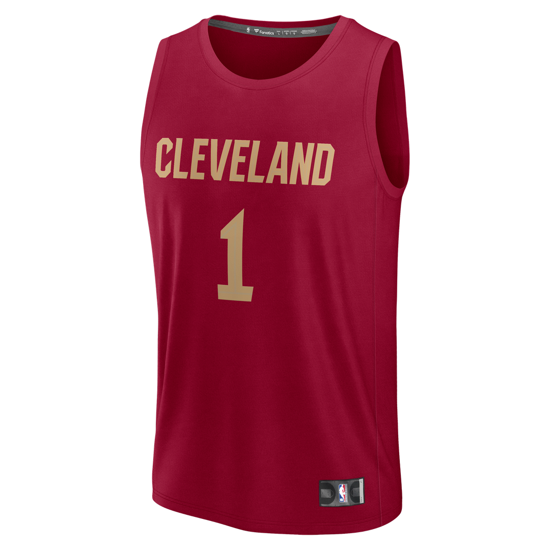 James Harden Cleveland Cavaliers Fanatics Youth Fast Break Replica Jersey - Icon Edition - Wine Official NBA Team Apparel Basketball Fan Gear