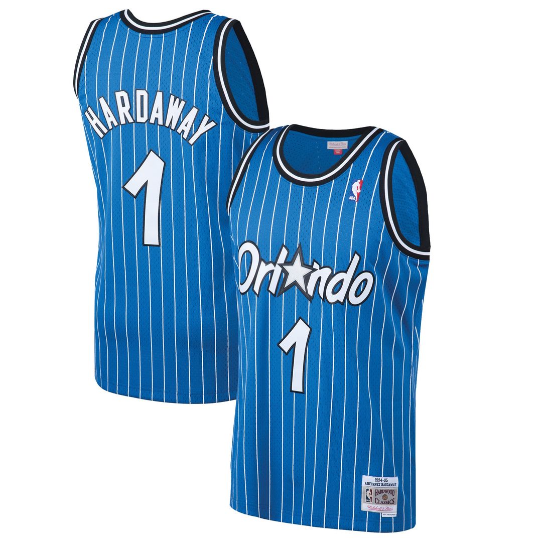 Penny Hardaway Orlando Magic Mitchell & Ness 1994/95 Hardwood Classics Swingman Jersey - Blue Official NBA Team Apparel Basketball Fan Gear