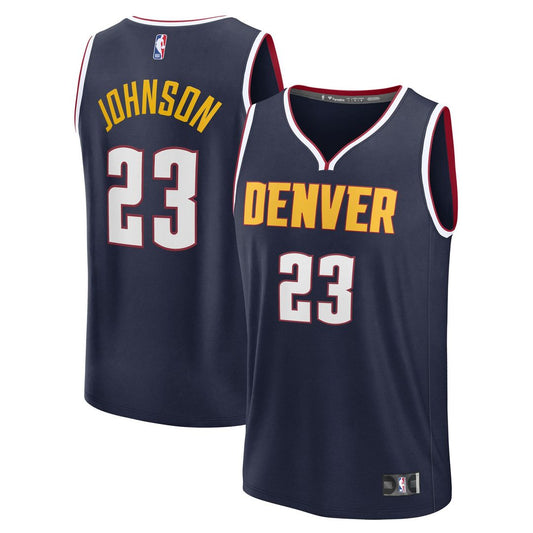 Cameron Johnson Denver Nuggets Fanatics Youth Fast Break Replica Jersey - Navy - Icon Edition Official NBA Team Apparel Basketball Fan Gear