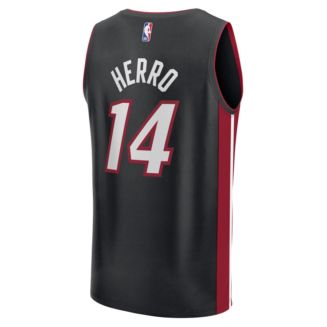 Tyler Herro Miami Heat Fanatics Youth Fast Break Replica Player Jersey - Black - Icon Edition Official NBA Team Apparel Basketball Fan Gear