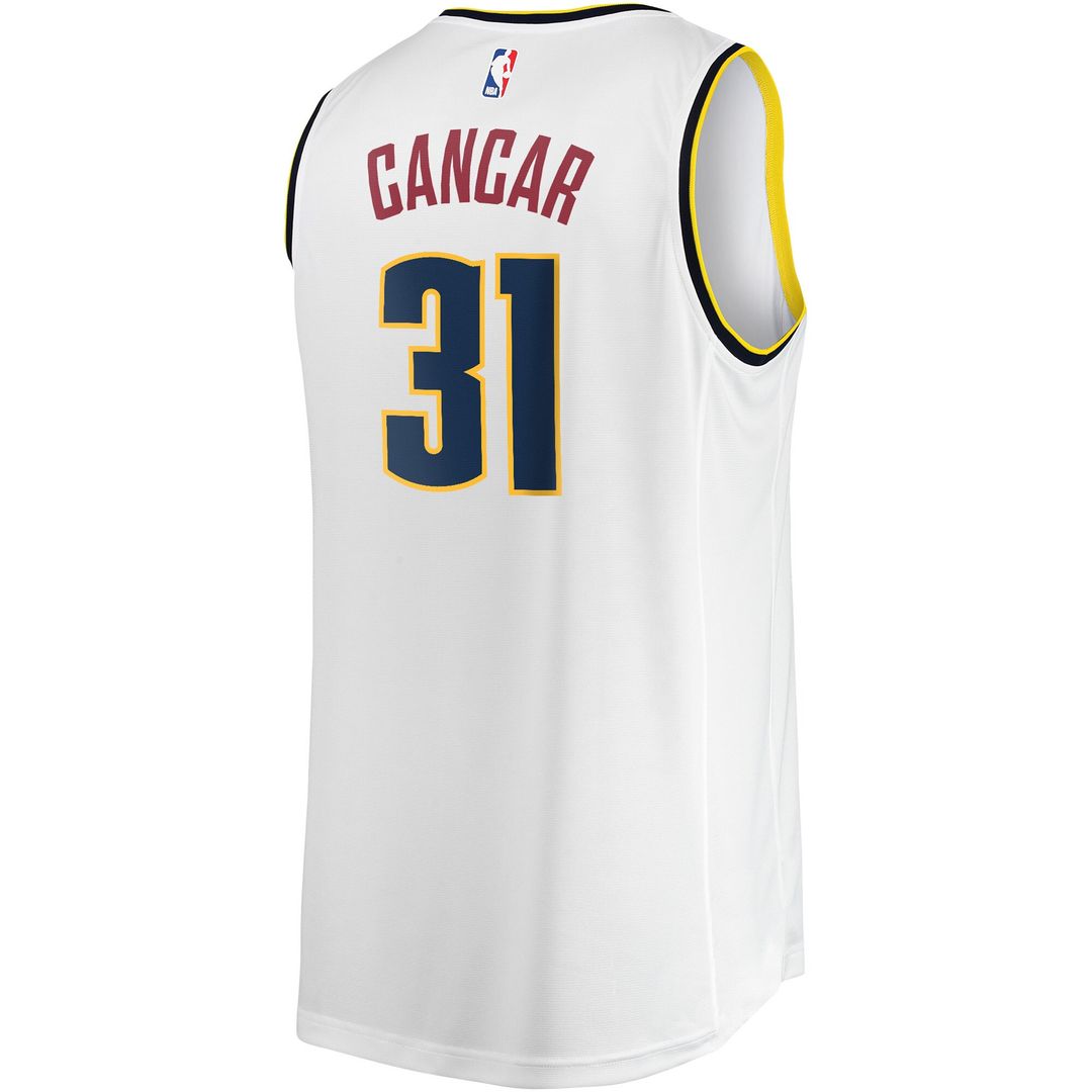 Vlatko Cancar Denver Nuggets Fanatics Fast Break Player Jersey - Association Edition - White Official NBA Team Apparel Basketball Fan Gear