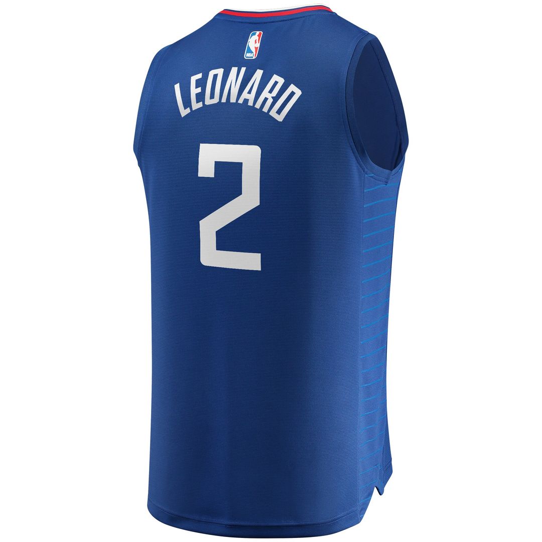 Kawhi Leonard LA Clippers Fanatics Youth Fast Break Player Jersey - Icon Edition - Royal Official NBA Team Apparel Basketball Fan Gear