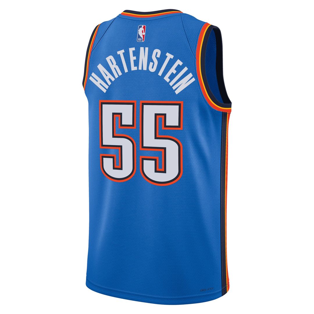 Isaiah Hartenstein Oklahoma City Thunder Nike Unisex Swingman Jersey - Icon Edition - Blue Official NBA Team Apparel Basketball Fan Gear