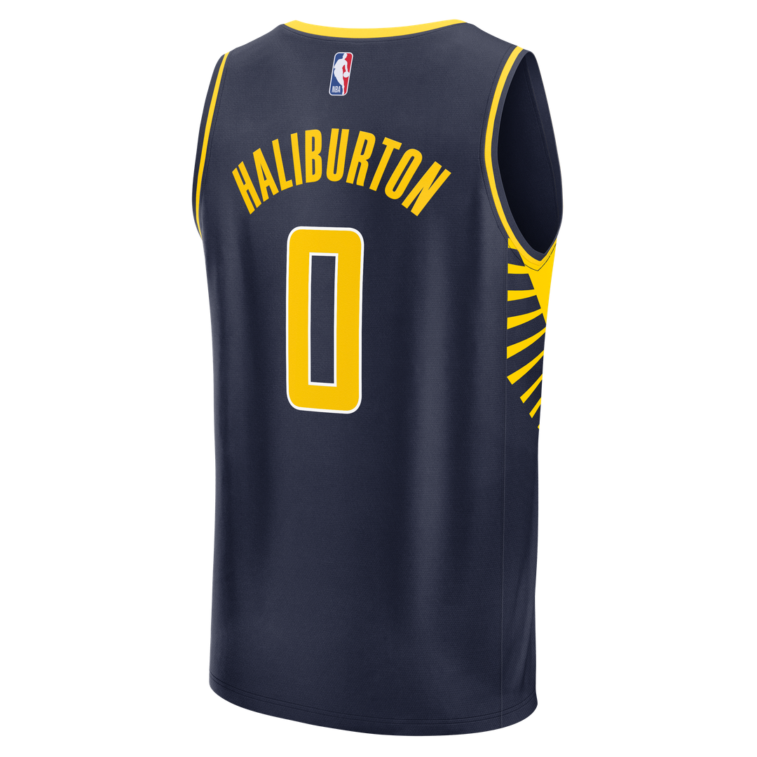 Tyrese Haliburton Indiana Pacers Fanatics Youth Fast Break Replica Player Jersey - Navy Official NBA Team Apparel Basketball Fan Gear