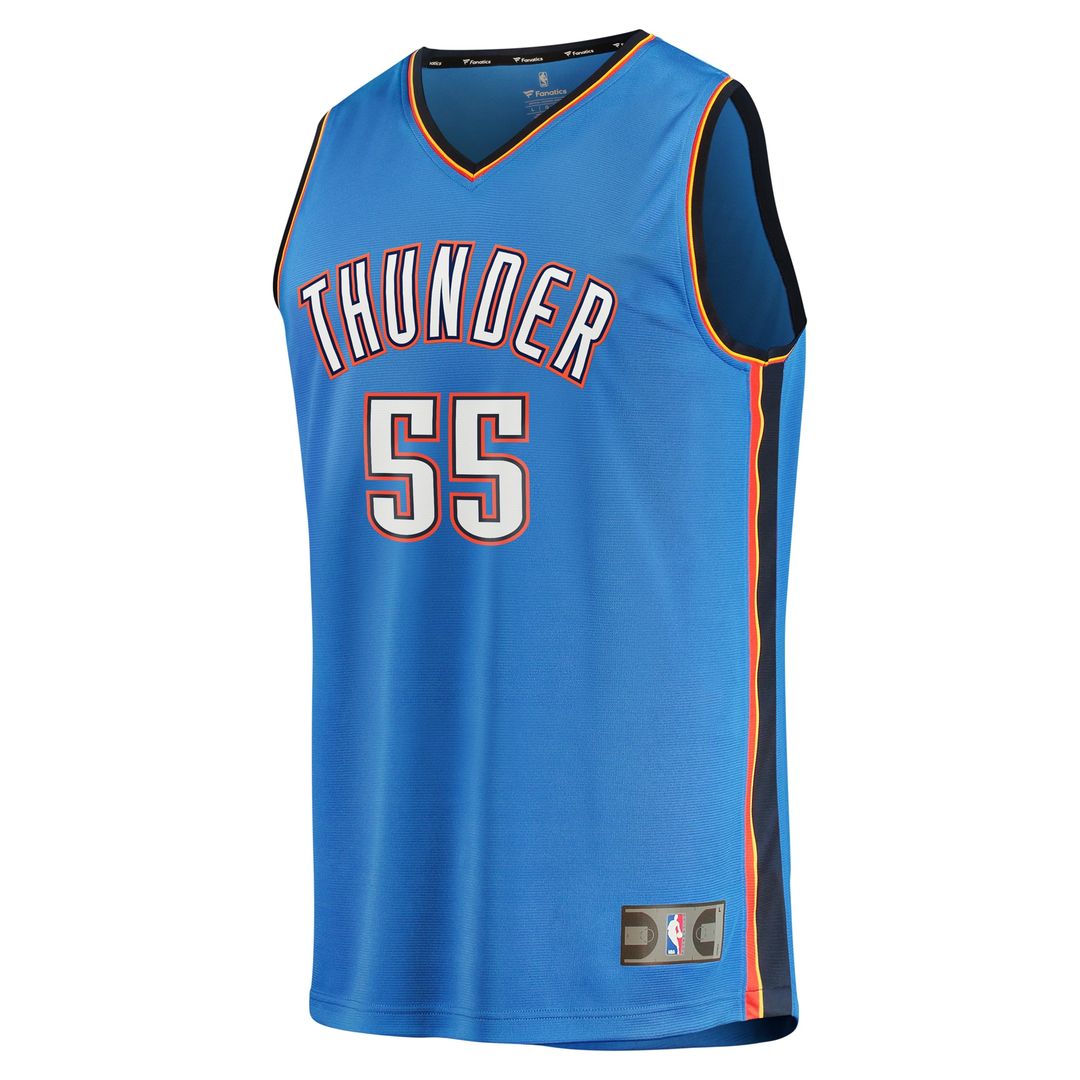 Isaiah Hartenstein Oklahoma City Thunder Fanatics Youth Fast Break Replica Player Jersey - Icon Edition - Blue Official NBA Team Apparel Basketball Fa