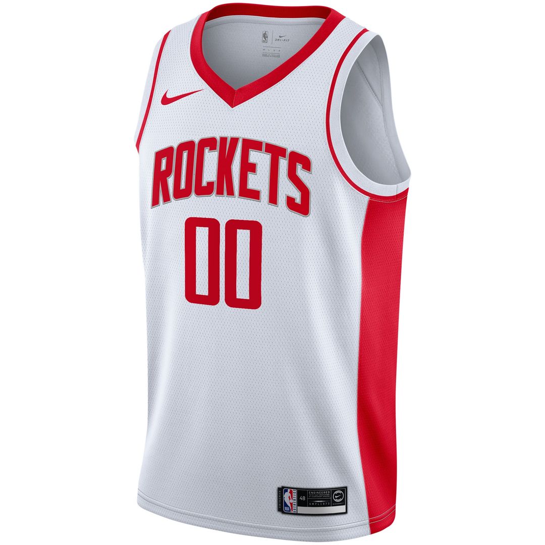 Houston Rockets Nike 2020/21 Swingman Custom Jersey - Association Edition - White Official NBA Team Apparel Basketball Fan Gear