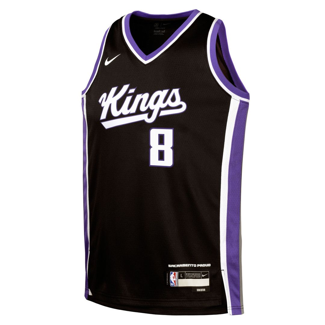 Zach LaVine Sacramento Kings Nike Youth Swingman Jersey - Icon Edition - Black Official NBA Team Apparel Basketball Fan Gear