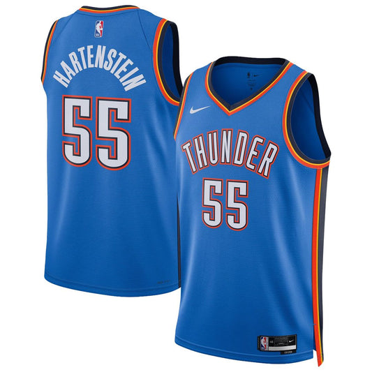 Isaiah Hartenstein Oklahoma City Thunder Nike Unisex Swingman Jersey - Icon Edition - Blue Official NBA Team Apparel Basketball Fan Gear
