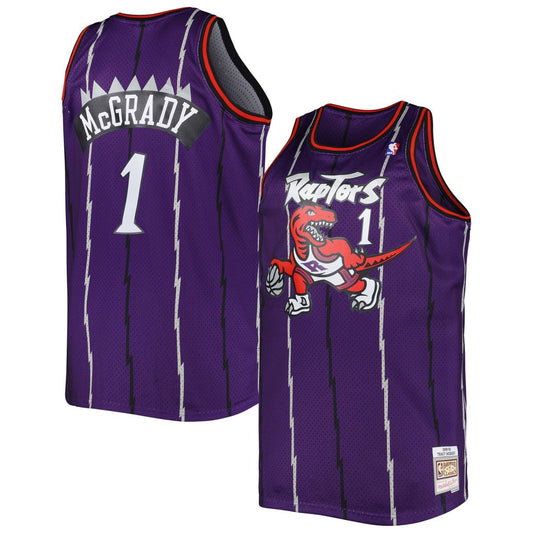 Tracy McGrady Toronto Raptors Mitchell & Ness Big & Tall Hardwood Classics 1998/99 Swingman Jersey - Purple Official NBA Team Apparel Basketball Fan G