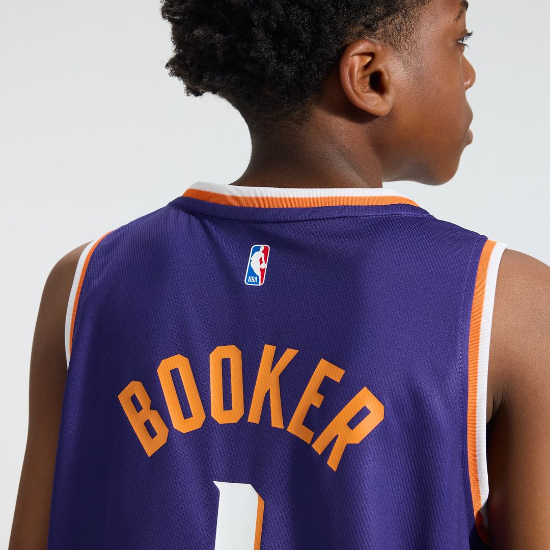 Devin Booker Phoenix Suns Fanatics Youth Fast Break Replica Player Jersey - Icon Edition - Purple Official NBA Team Apparel Basketball Fan Gear