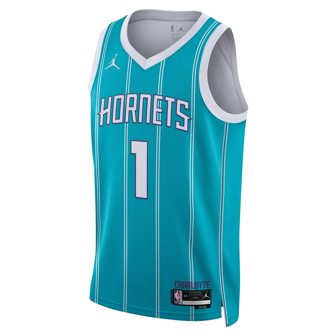LaMelo Ball Charlotte Hornets Jordan Brand Unisex Swingman Jersey - Icon Edition - Teal Official NBA Team Apparel Basketball Fan Gear