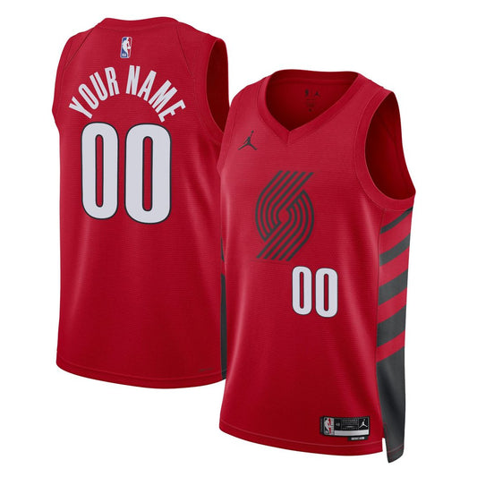 Portland Trail Blazers Jordan Brand Unisex 2022/23 Swingman Custom Jersey - Statement Edition - Red Official NBA Team Apparel Basketball Fan Gear