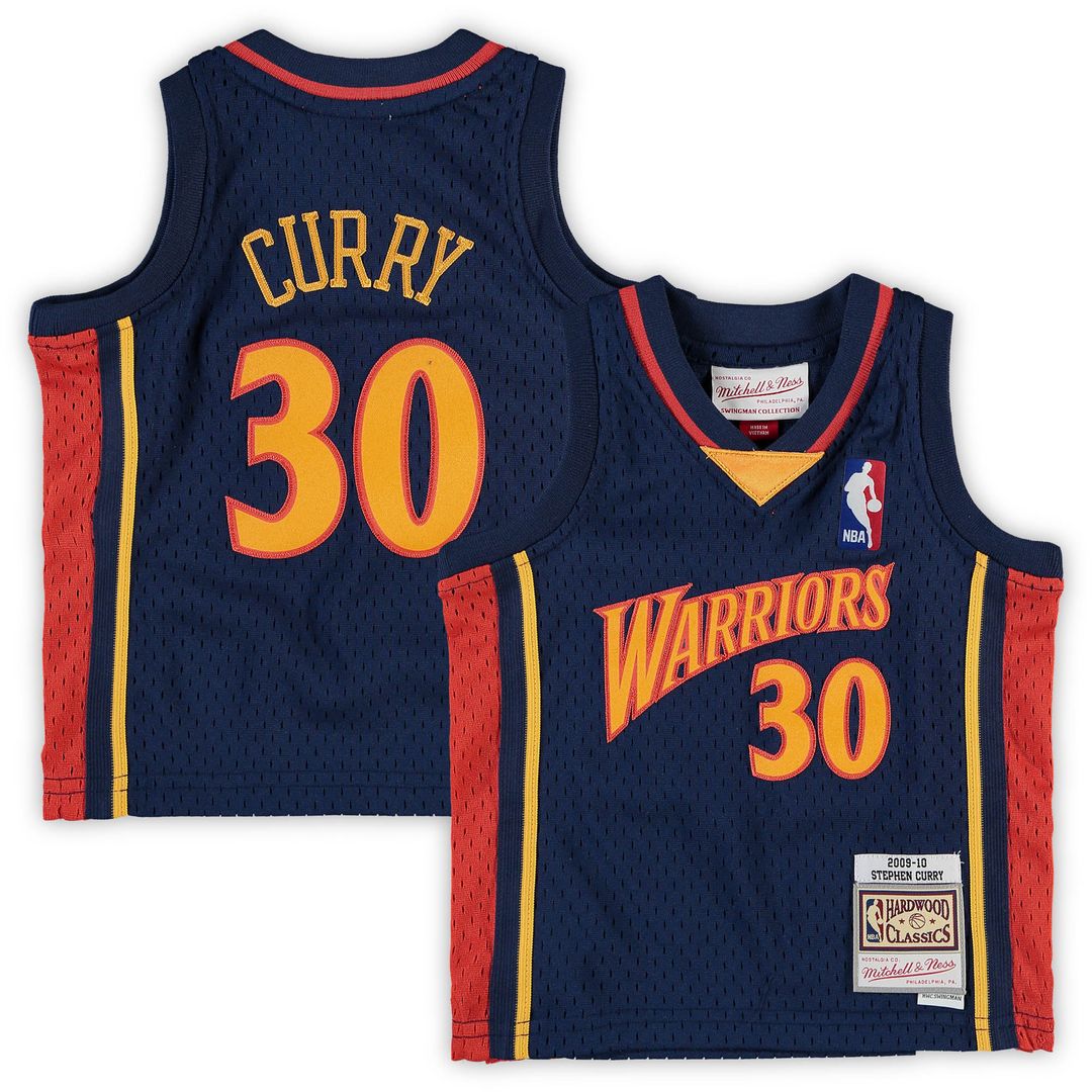 Stephen Curry Golden State Warriors Mitchell & Ness Infant Historic Logo Jersey - Navy Official NBA Team Apparel Basketball Fan Gear