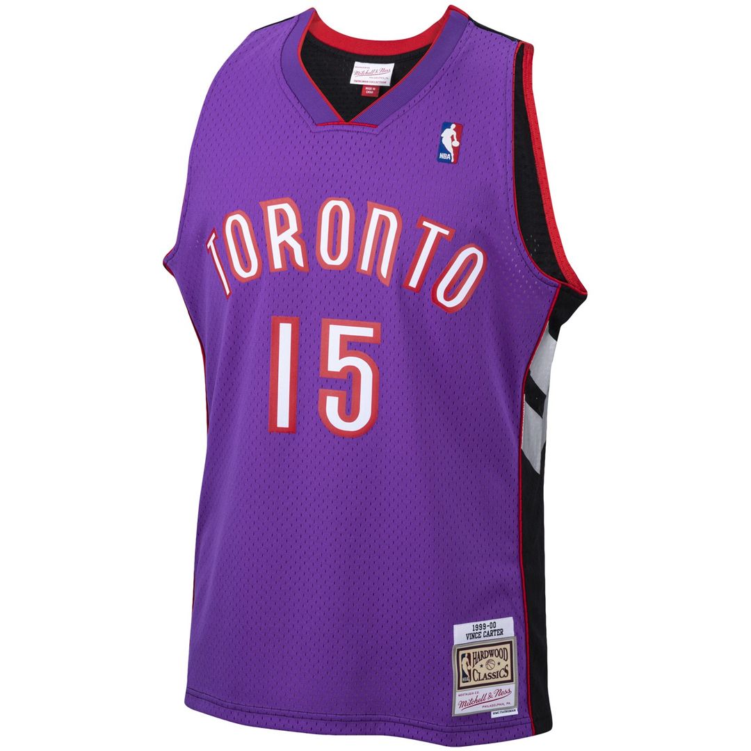 Vince Carter Toronto Raptors Mitchell & Ness 1999/00 Hardwood Classics Swingman Jersey - Purple Official NBA Team Apparel Basketball Fan Gear