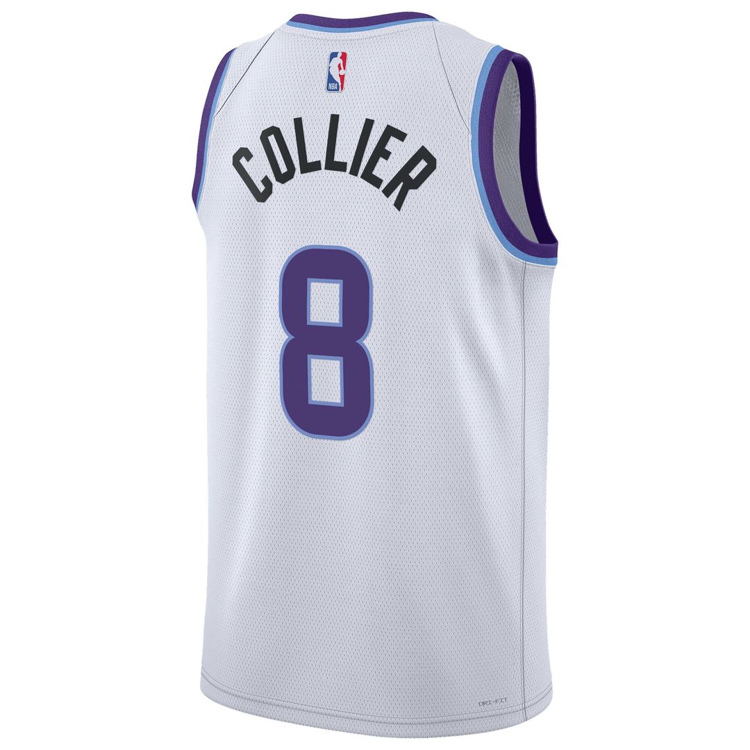 Isaiah Collier Utah Jazz Nike Unisex Swingman Jersey - Association Edition - White Official NBA Team Apparel Basketball Fan Gear