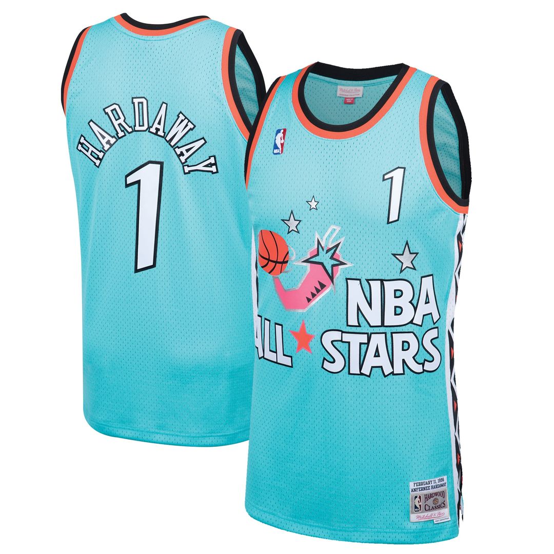 Penny Hardaway 1996 NBA All-Star Game Mitchell & Ness Hardwood Classics Swingman Jersey - Teal Official NBA Team Apparel Basketball Fan Gear