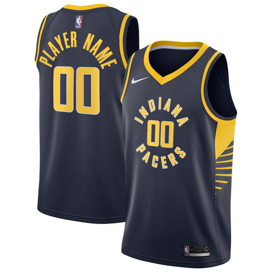Indiana Pacers Nike 2020/21 Swingman Custom Jersey - Icon Edition - Navy Official NBA Team Apparel Basketball Fan Gear
