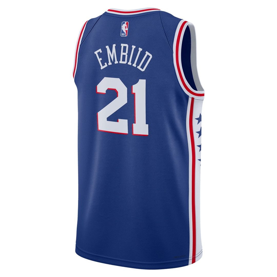 Joel Embiid Philadelphia 76ers Nike Unisex Swingman Jersey - Icon Edition - Royal Official NBA Team Apparel Basketball Fan Gear
