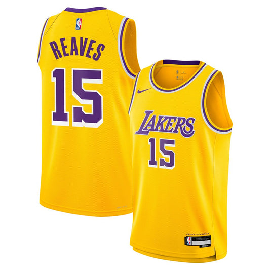 Austin Reaves Los Angeles Lakers Nike Youth Swingman Jersey - Icon Edition - Gold Official NBA Team Apparel Basketball Fan Gear